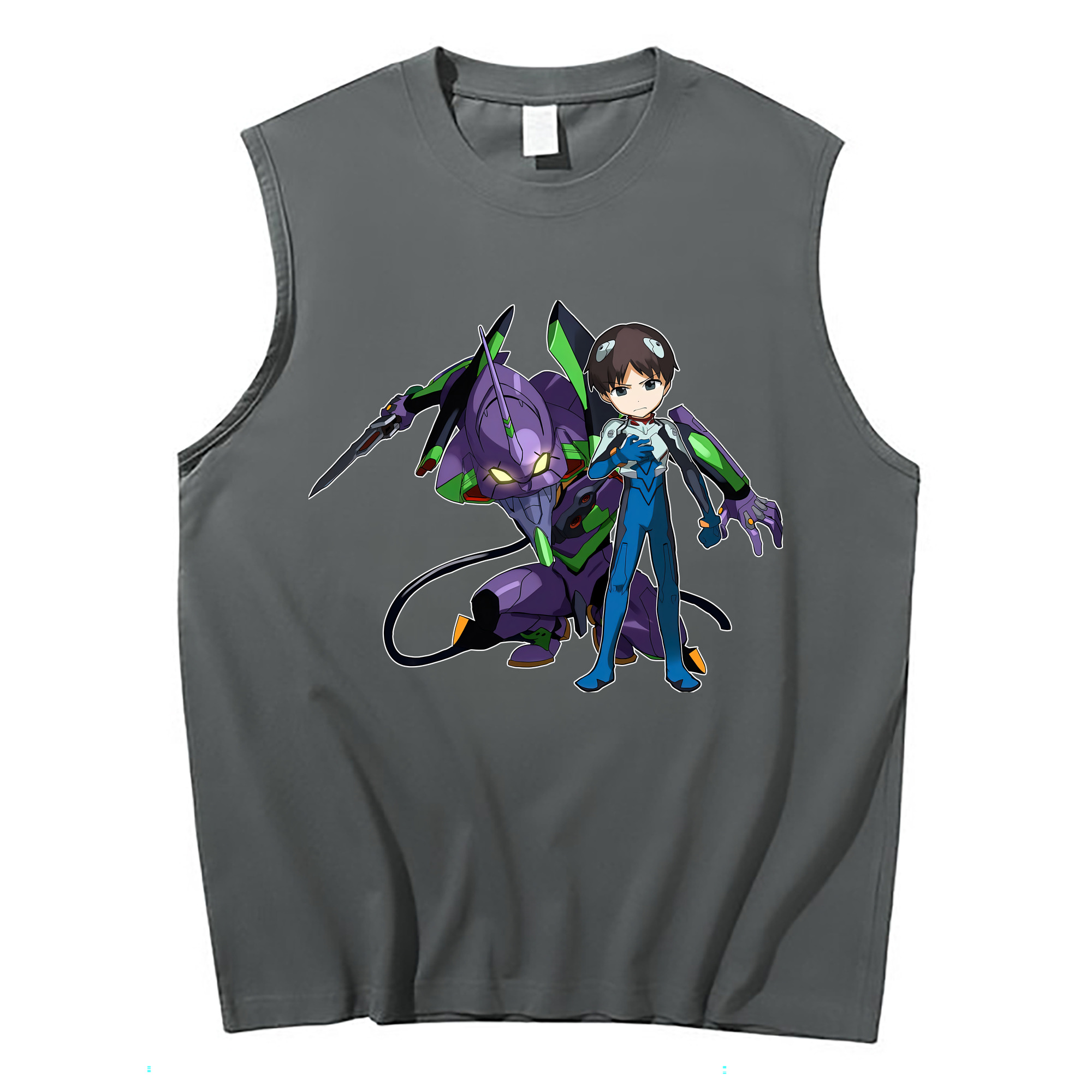 （画像用） EVA 新世紀エヴァンゲリオン コットン100％タンクトップ（フロントプリント）